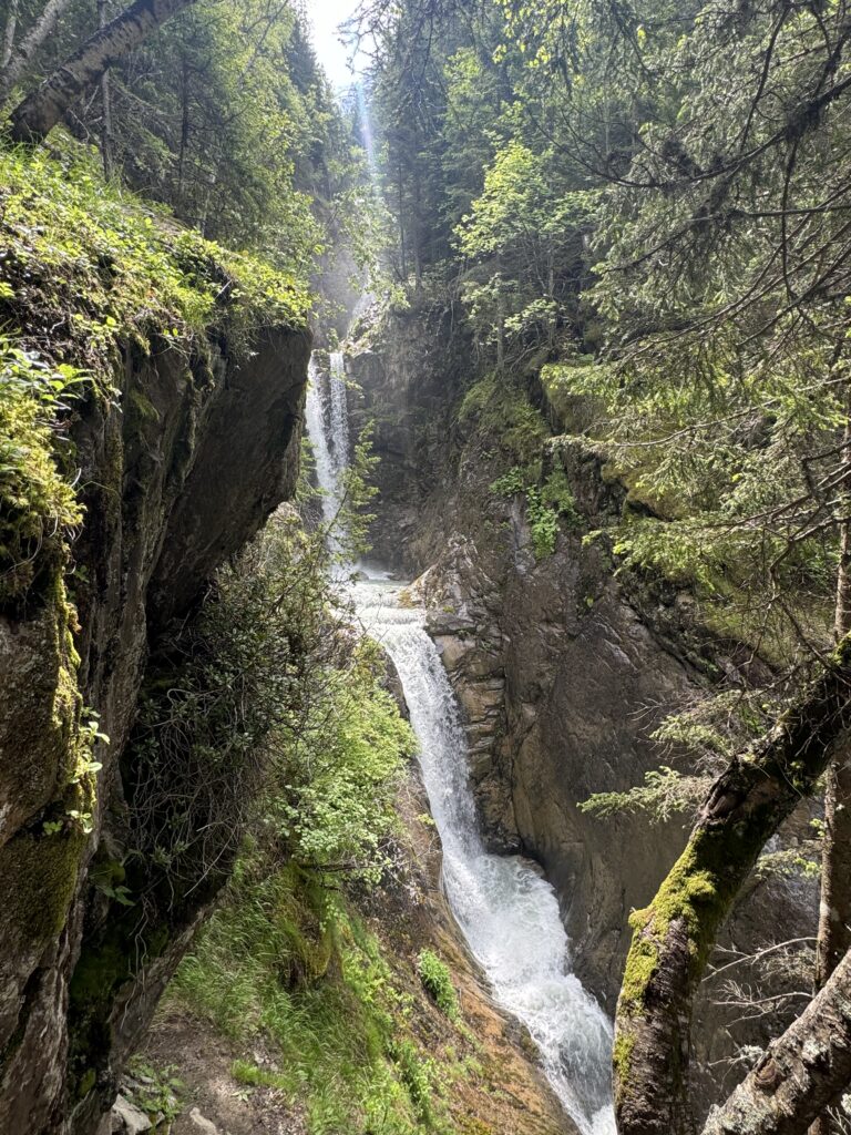 Hiking Cascade du Dard in Chamonix, France